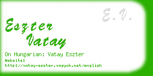 eszter vatay business card